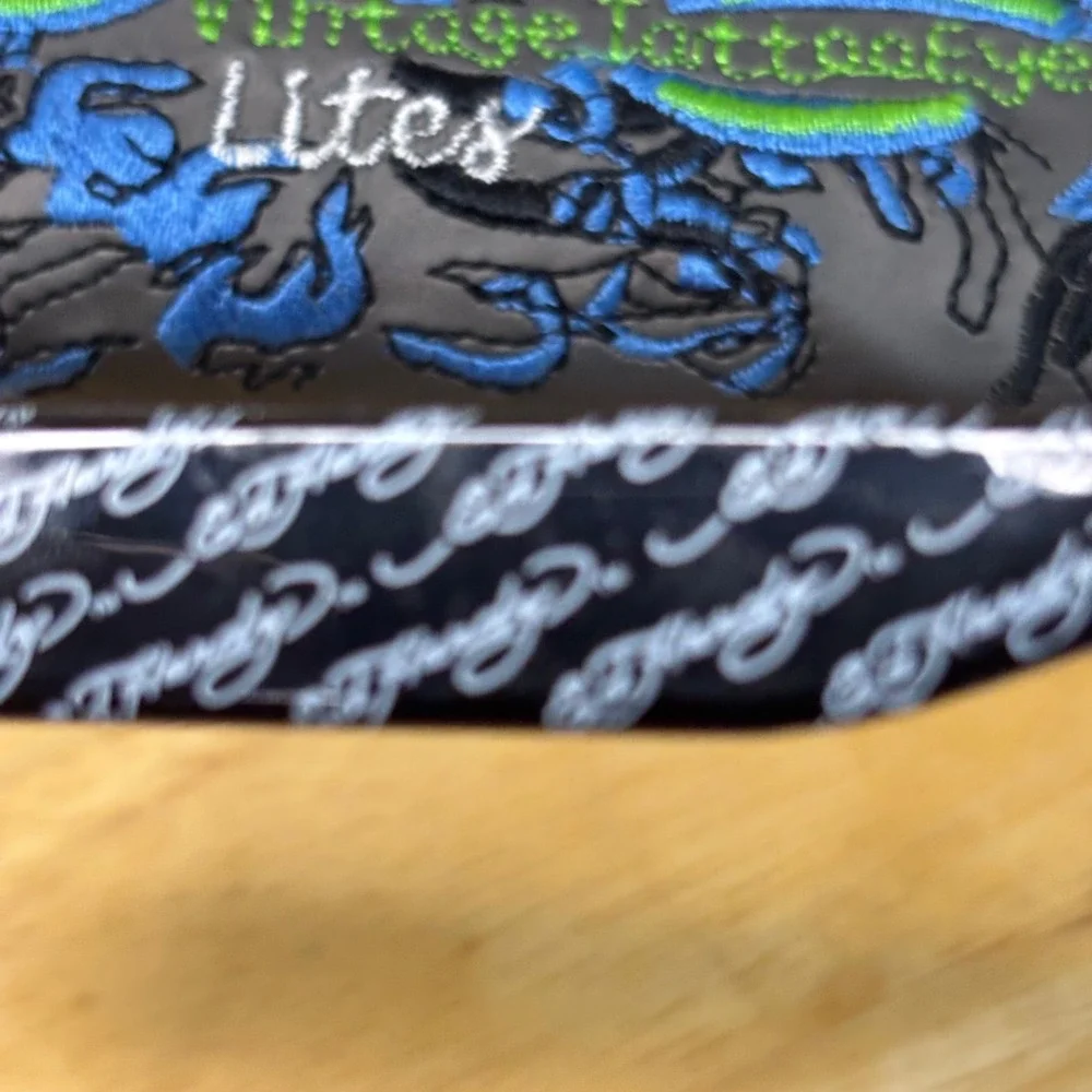 Ed Hardy EHL808 Lites Eyeglasses Unisex 51-18-140 Black Rimless Tattoo